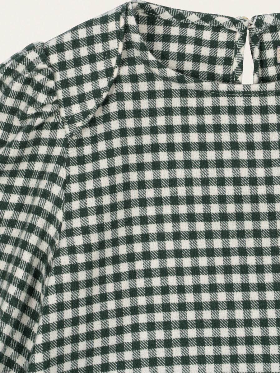 Foret Organic Cotton Checked Flannel Dress