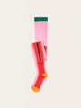 Bobo Choses Color Block Pink Strumpfhose für Kinder