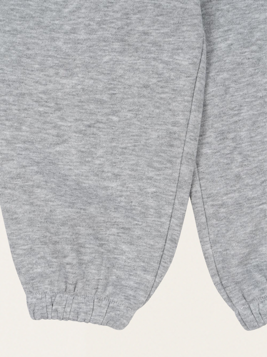 Lou Grey Melange Cotton Trousers
