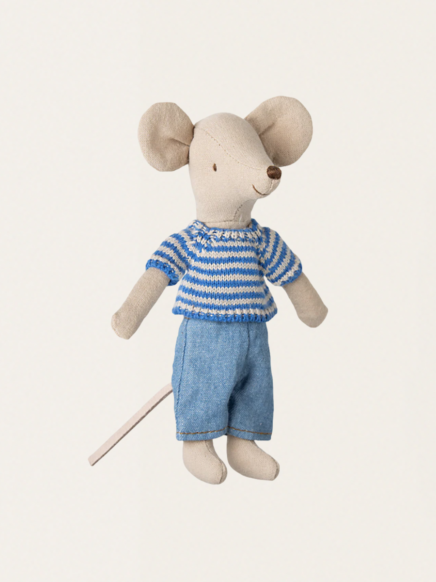Maileg Big Brother Knitted Sweater and Pants Mouse Outfit