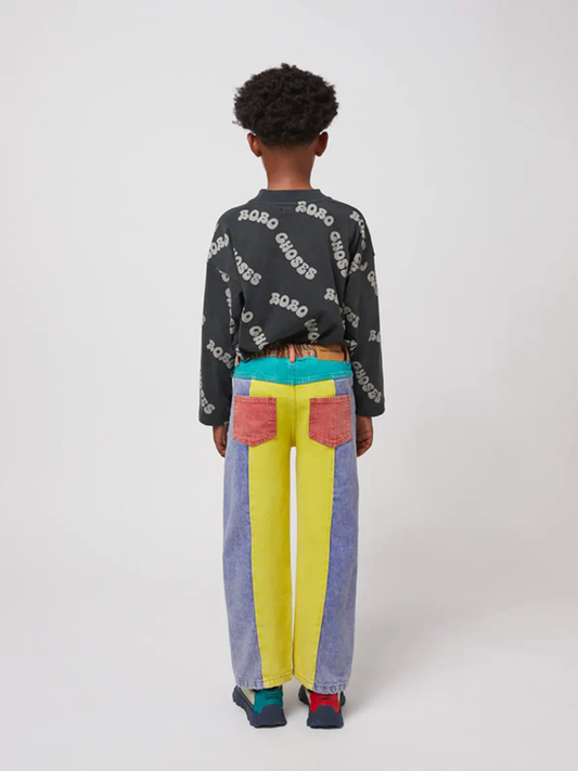 Spodnie denimowe Kids Color Block