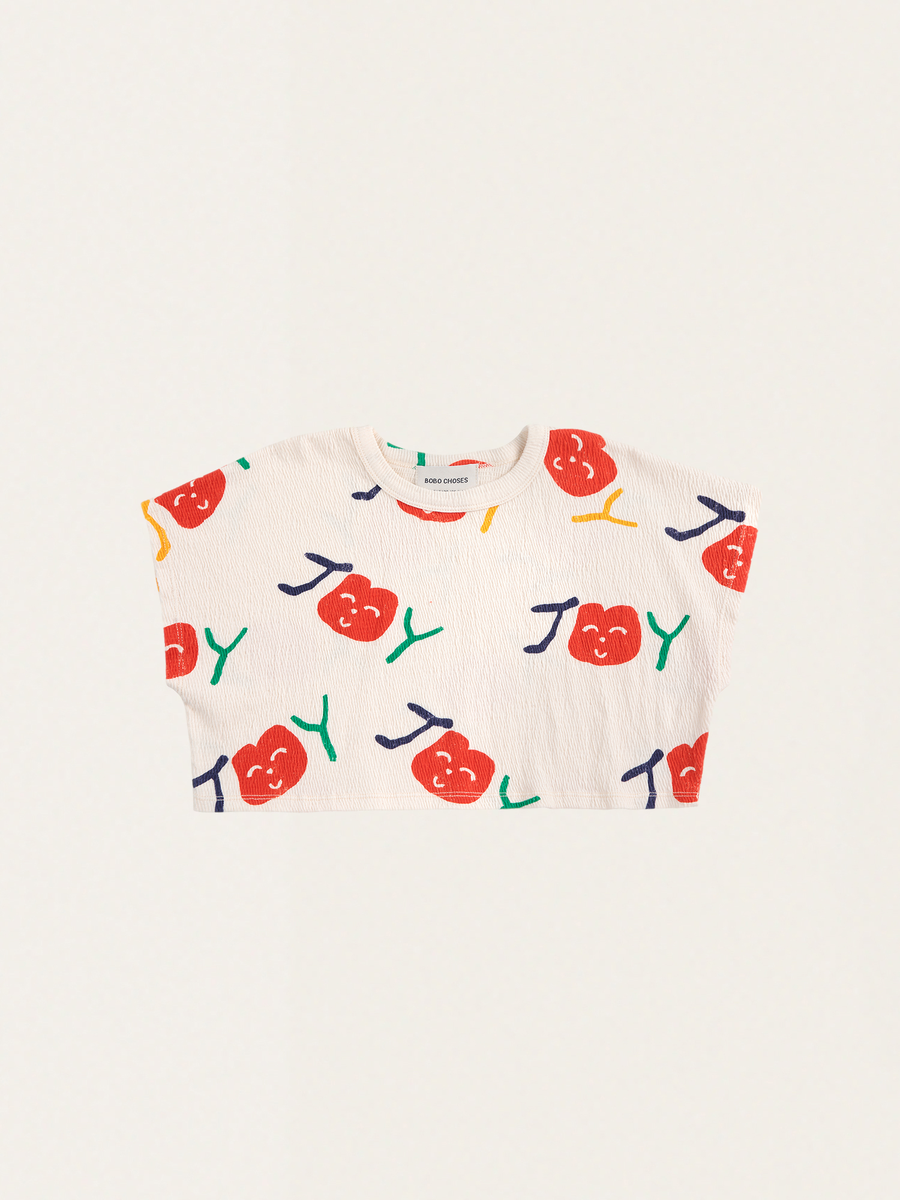 Kids Smiling All Over Short Cotton T-Shirt