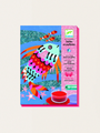 Art set with markers and glitter - Rainbow fish