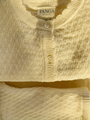 Venti Baumwoll-Pointelle-Strickjacke