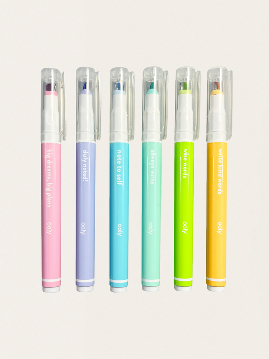 2-in-1 Fineliner mit Textmarker, notiert!