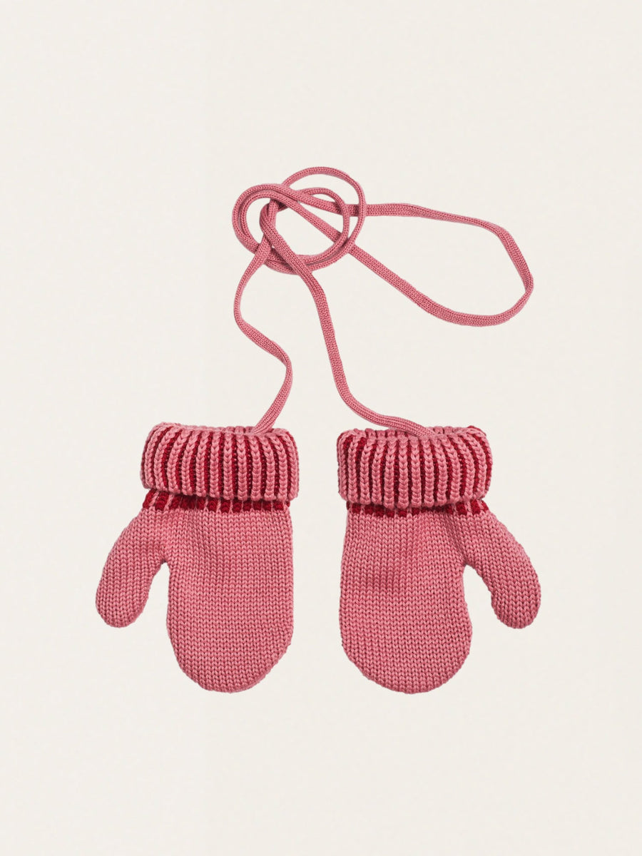Merinowollhandschuhe mit Schnur