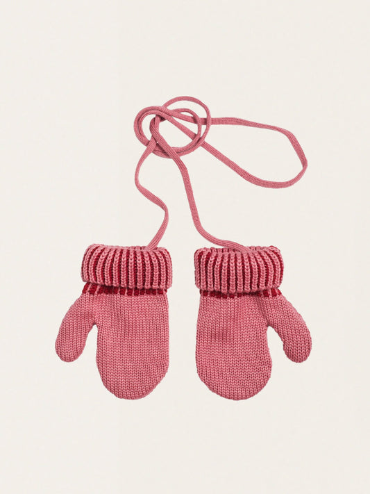 Merino wool gloves with string