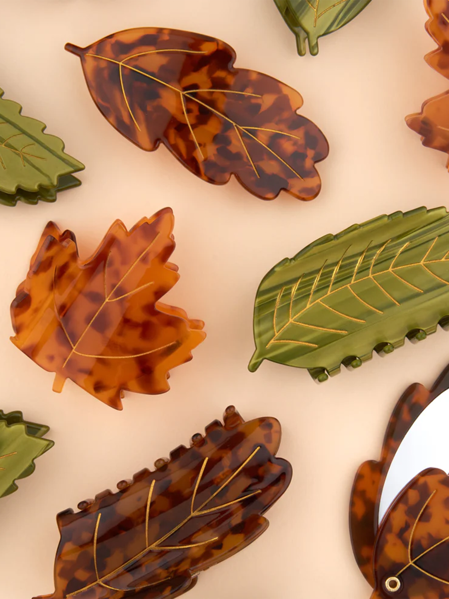 Maple leaf hair clip