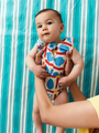 Bawełniany romper Baby Geometric Game all over