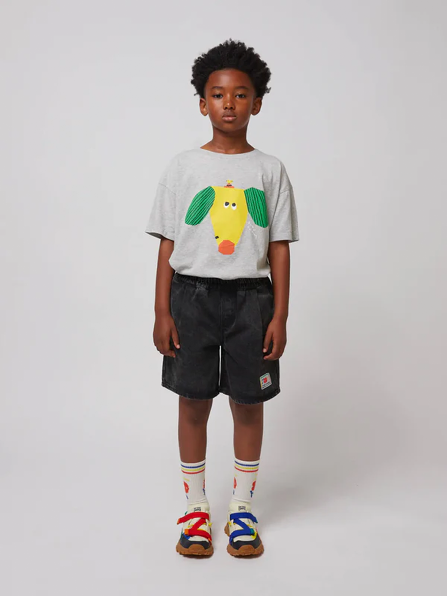 Krótkie spodenki bermudy denimowe Kids Smiling Black