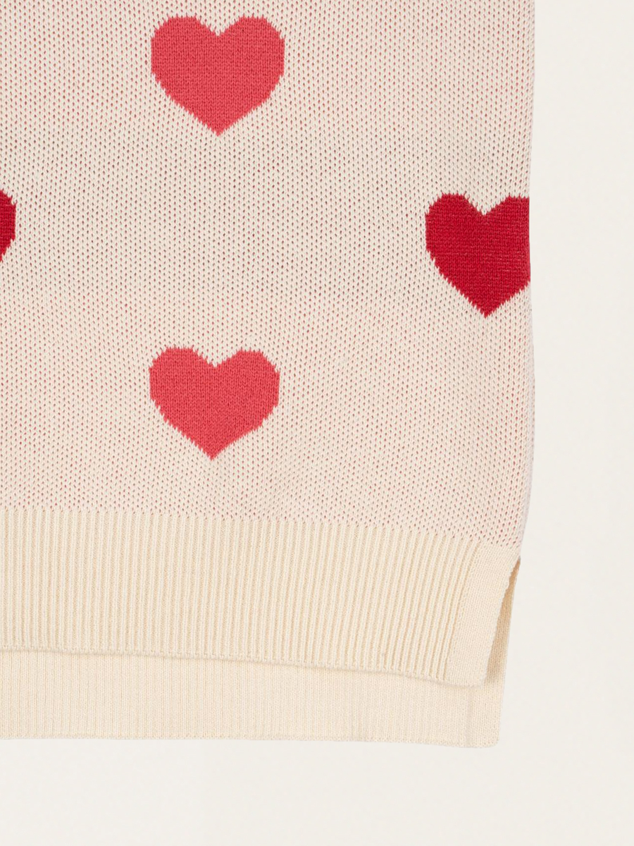 Lapis Coeur Colore Duo Pink Knit Dress