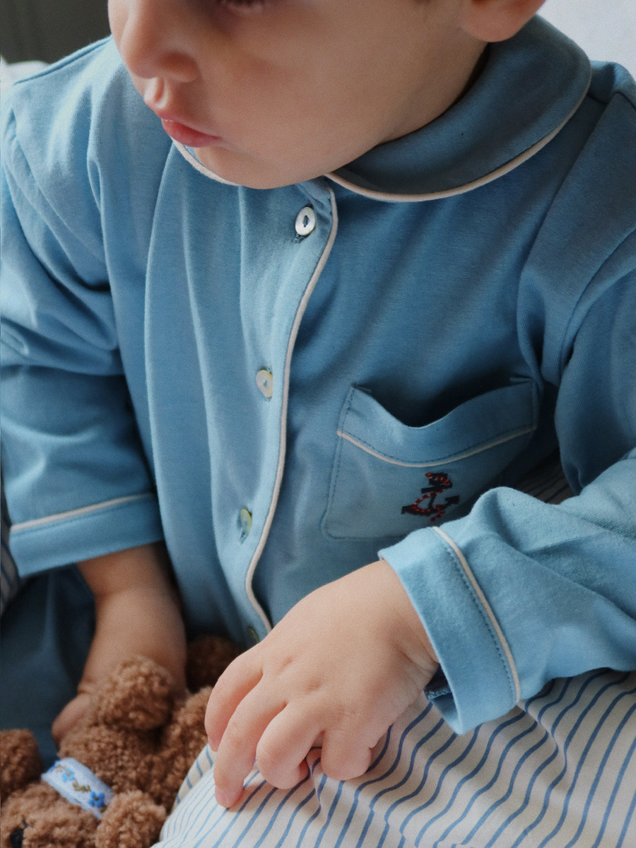 Zweiteiliger Pyjama mit Motiv vom Pio-Gletschersee