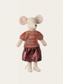 Maileg Mum Mouse Outfit - Skirt and knitted blouse