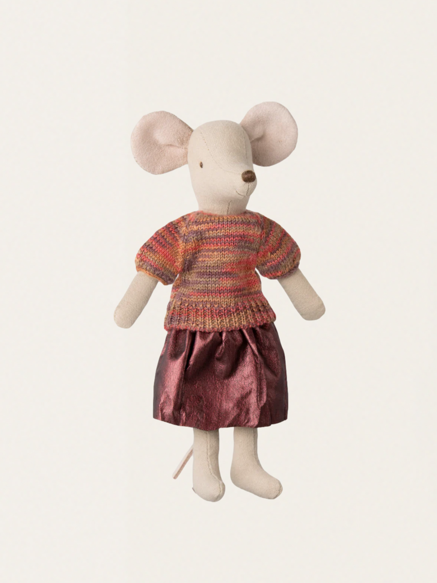 Maileg Mum Mouse Outfit - Skirt and knitted blouse