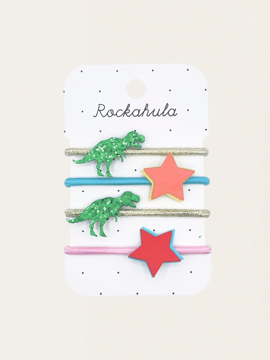 Gumki do włosów 4 szt. T-Rex