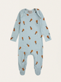 Baby-Set – Strampler mit Akustikgitarrenmotiv + Vichy-Accessoires