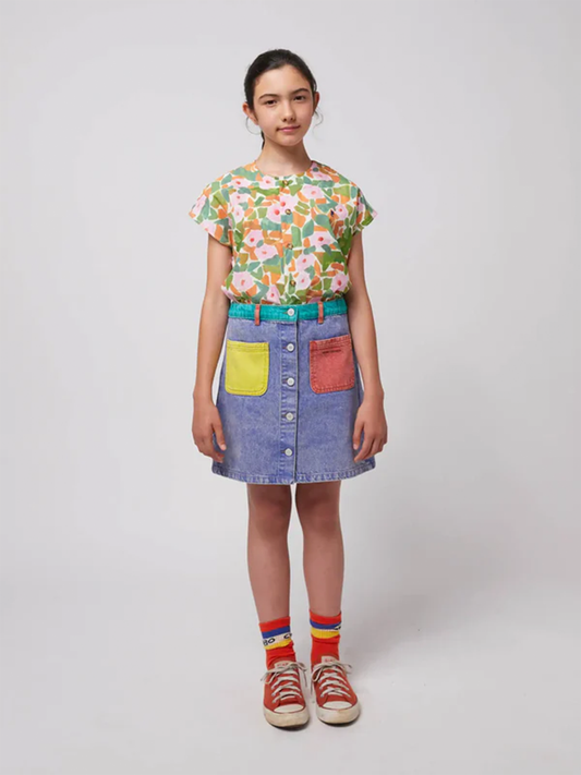 Denimowa spódnica Kids Color Block