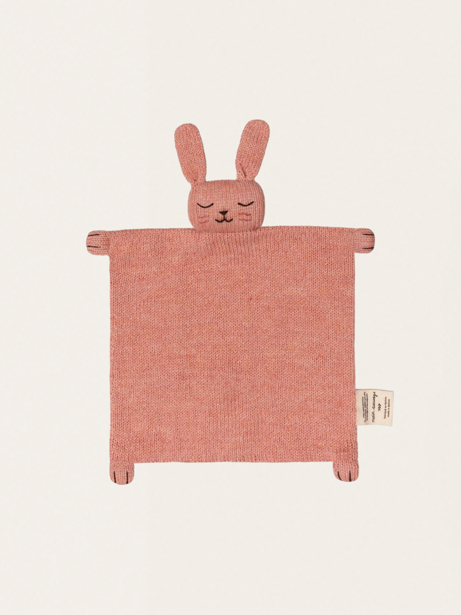 Baby-Alpaka-Hase aus Rosenwolle, Kuscheltier