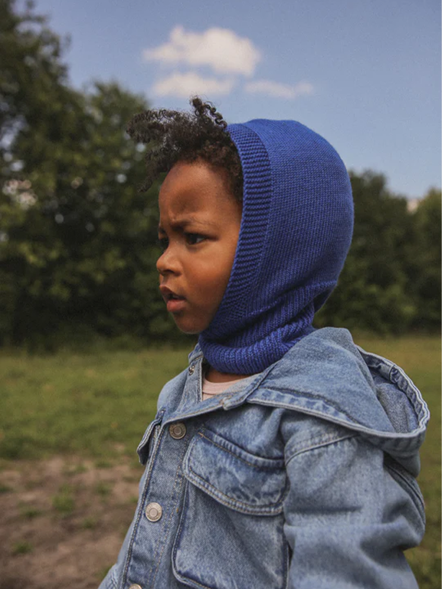 Seamless balaclava made of Italian merino wool