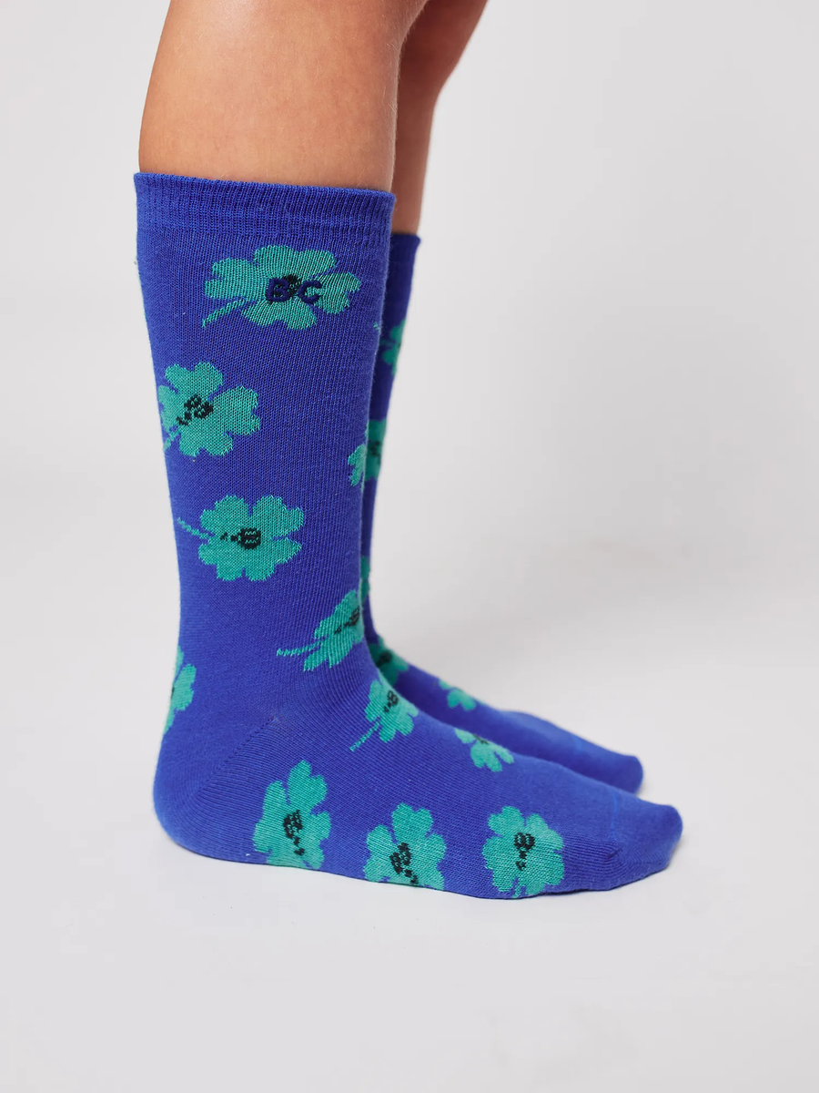 Kids Lucky Clover all over long socks