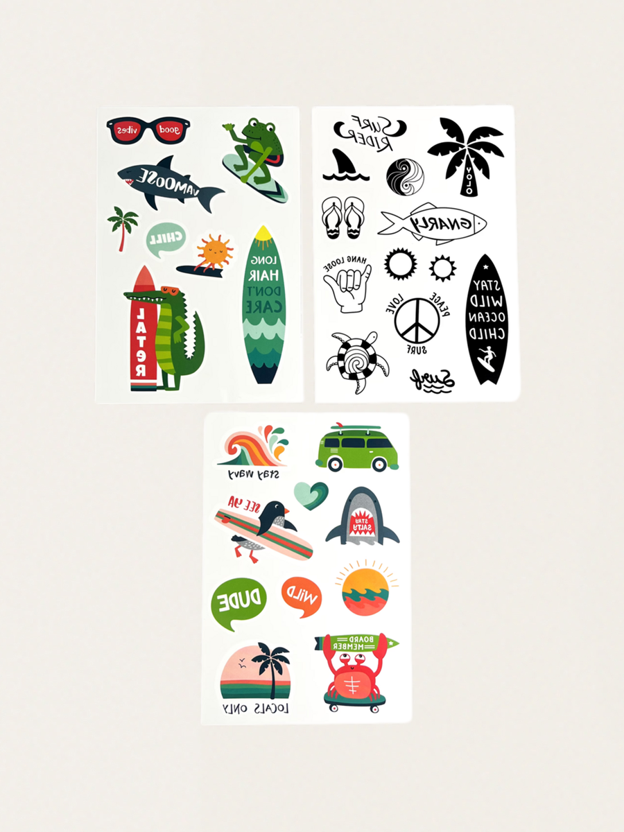 Mini-Temporärtattoos – 3 Bögen