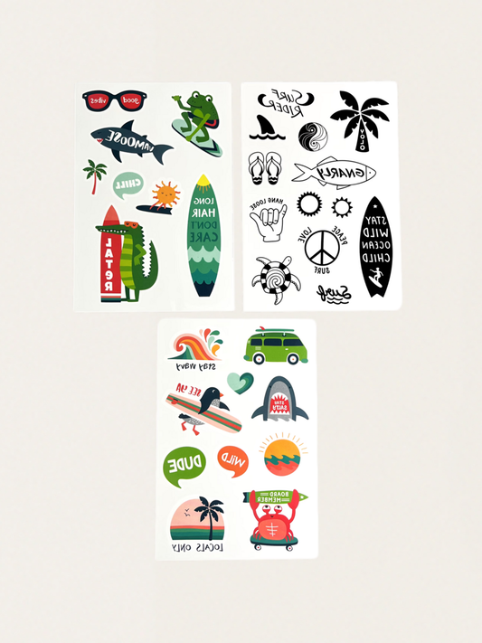 Mini-Temporärtattoos – 3 Bögen