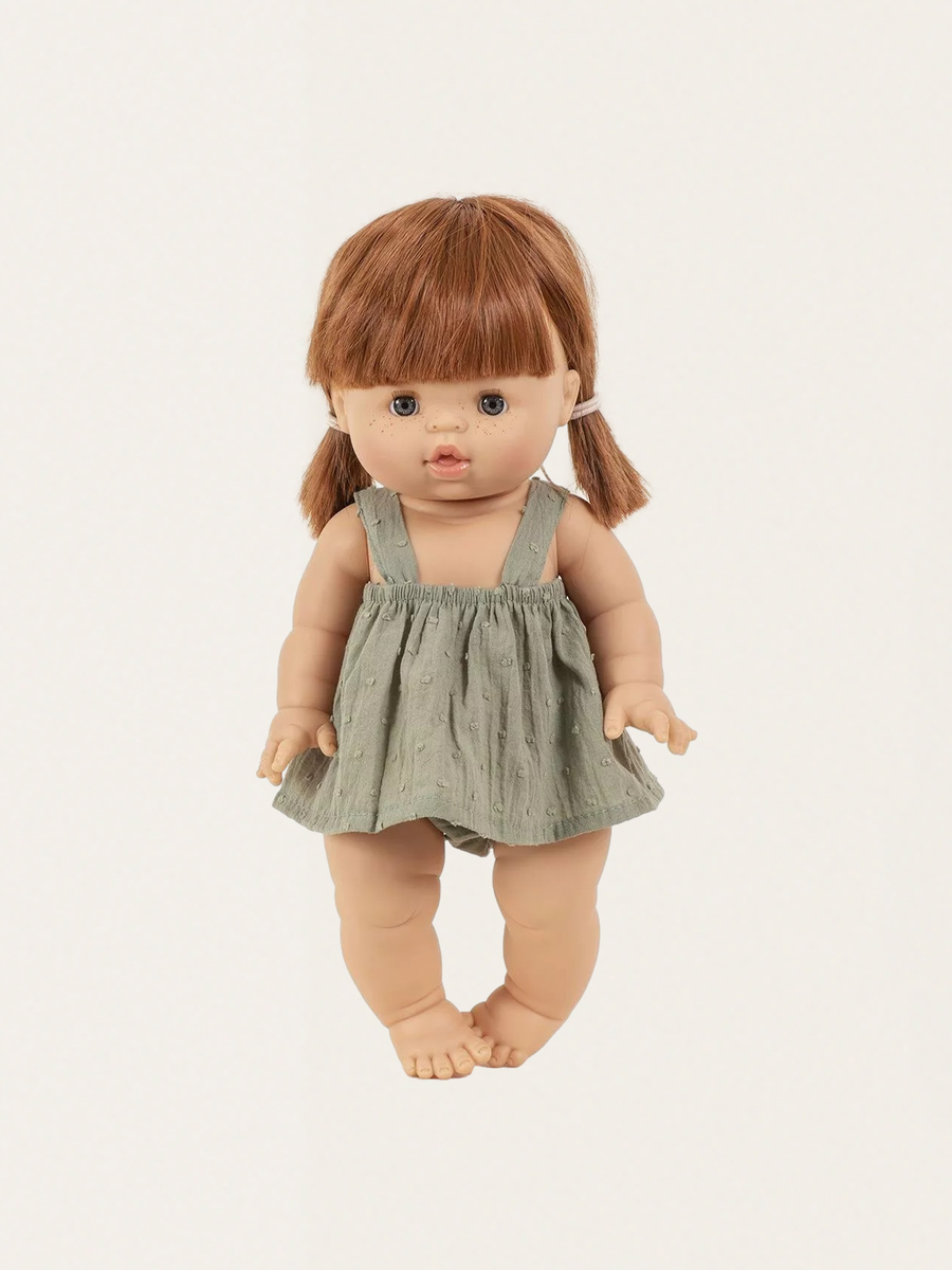 Mila-Outfit für Minikane Mandelgrüne Puppe