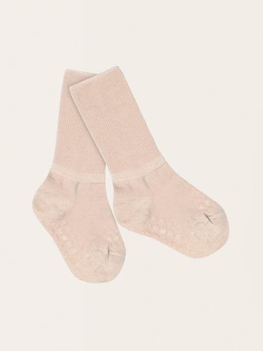 Anti-slip merino wool crawling socks