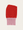Nahtlose Sturmhaube aus italienischer Merinowolle, Zuckerwatte/Rot
