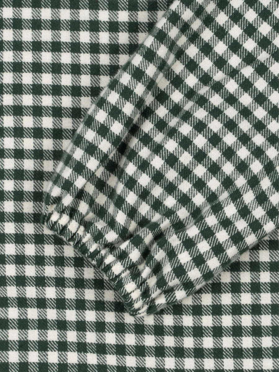 Foret Organic Cotton Checked Flannel Dress