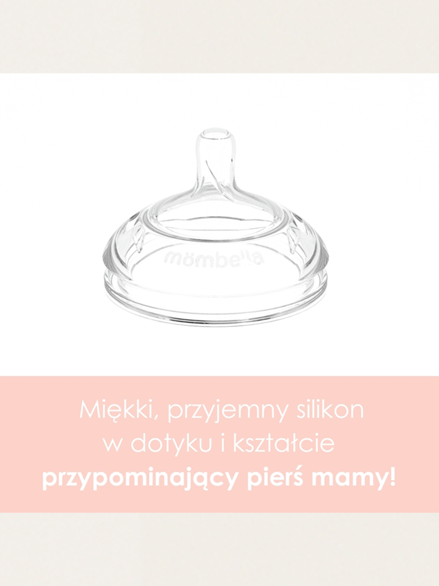 Butelka antykolkowa silikonowa Breast Shape Old Roze