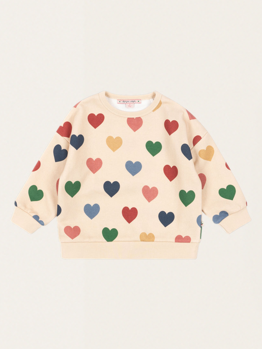 Lou Bon Coeur Colore Baumwoll-Sweatshirt