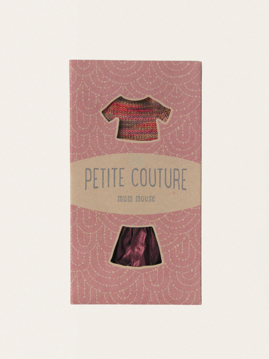 Maileg Mum Mouse Outfit - Skirt and knitted blouse
