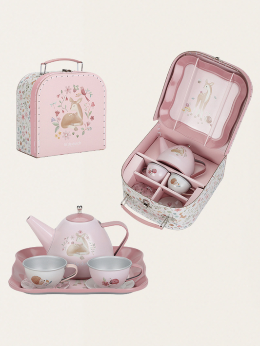 Fairy Garden Tea Set in a Case