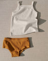 Zweiteiliges Set aus gerippter Baumwolle „Crème de la creme“