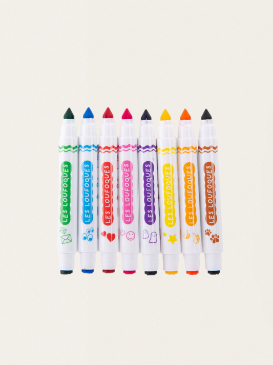 Doppelseitige Marker mit Stempeln