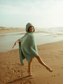 Linen bath poncho