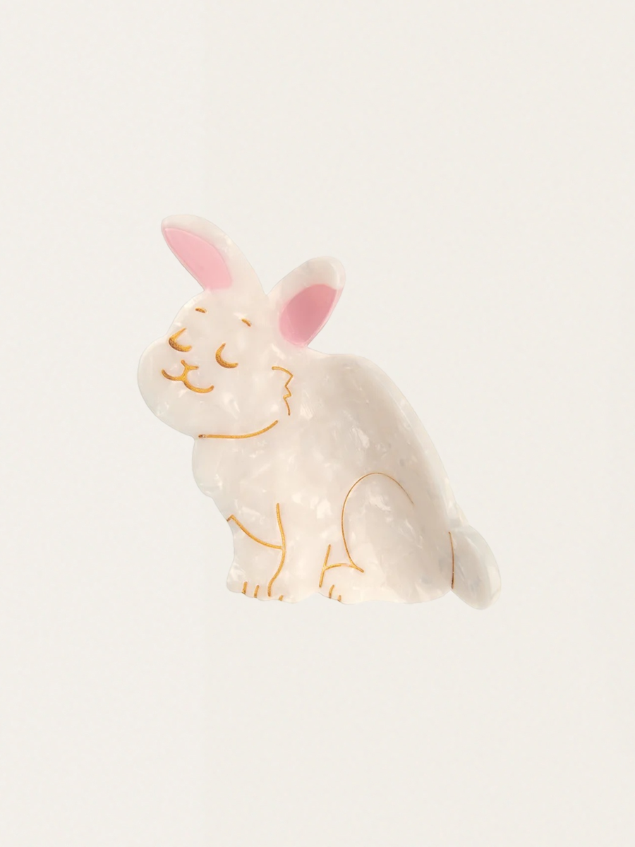 Rabbit hair clip