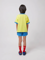 Kids Color Block Blue Soft Terry Shorts