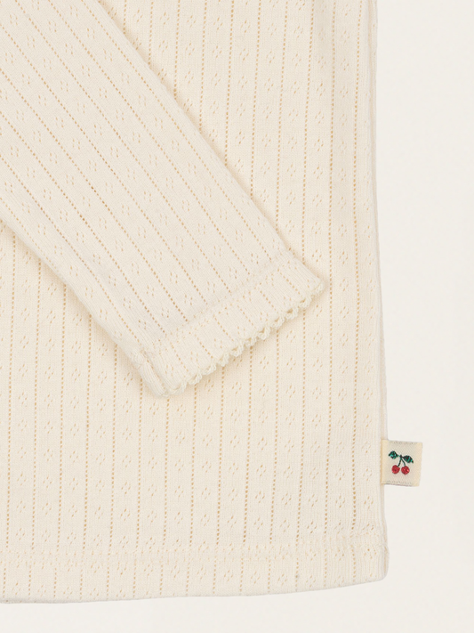 Baumwoll-Langarmshirt Minnie Buttercreme