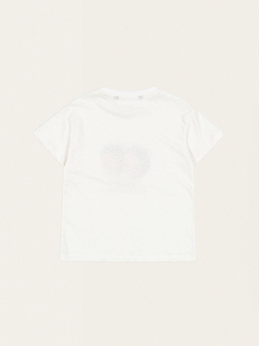Baumwoll-T-Shirt mit Leinen-Era-T-Shirt