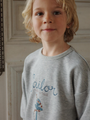 Lou Grey Melange Baumwoll-Sweatshirt