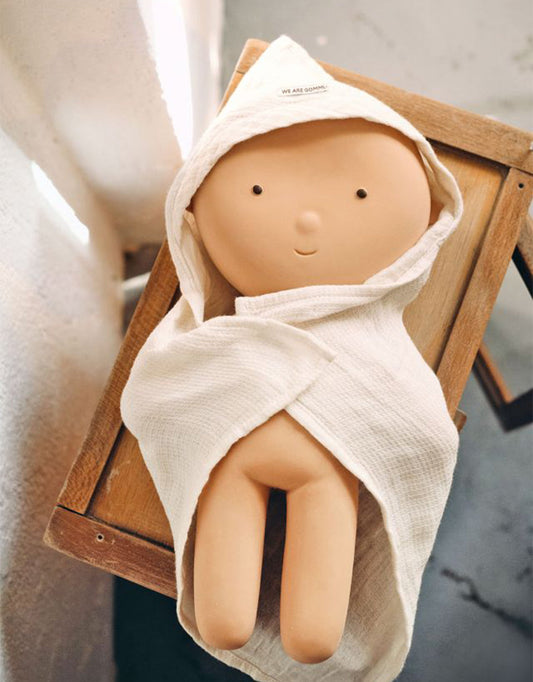 Ręcznik z kapturkiem dla laleczek Gommu Baby