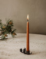 Set of 8 candles with colored wicks