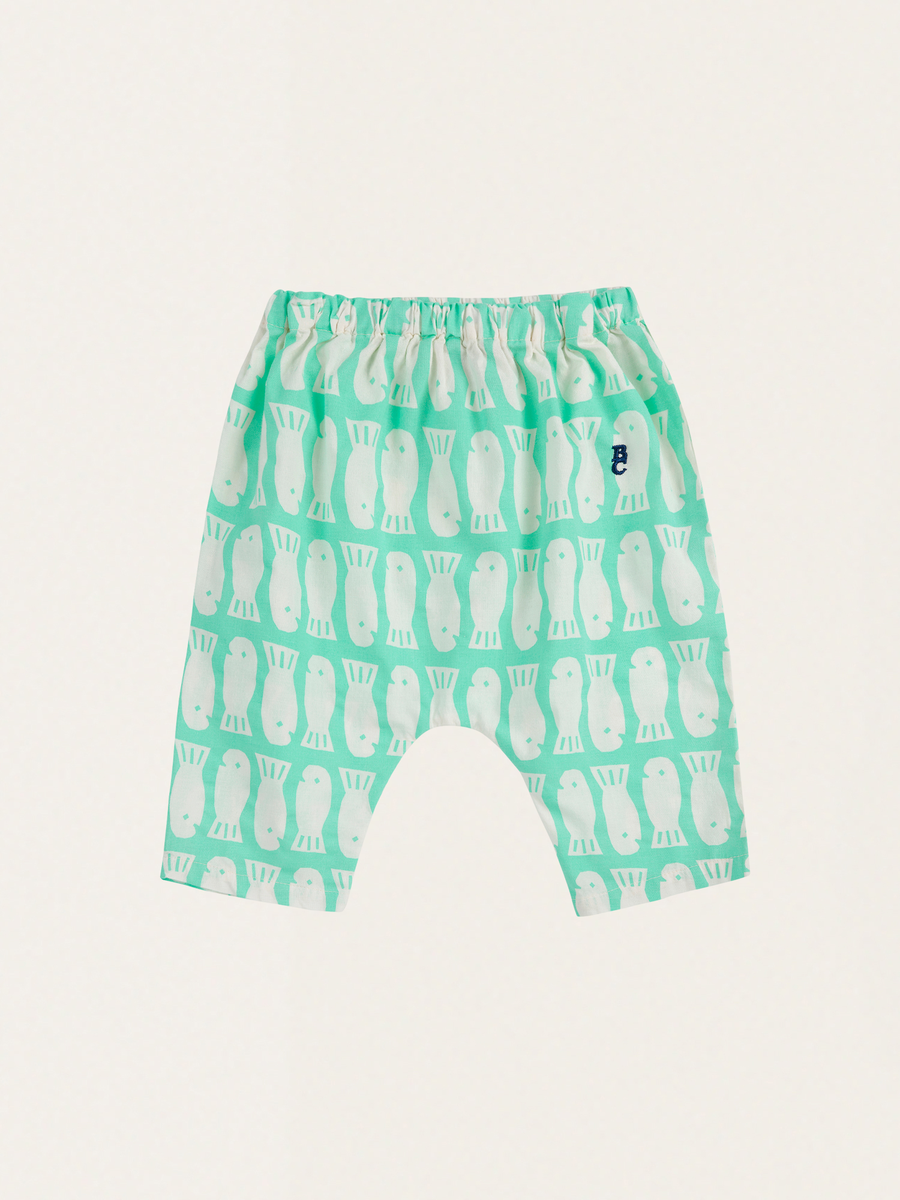 Baby Lucky Fish all over cotton harem pants