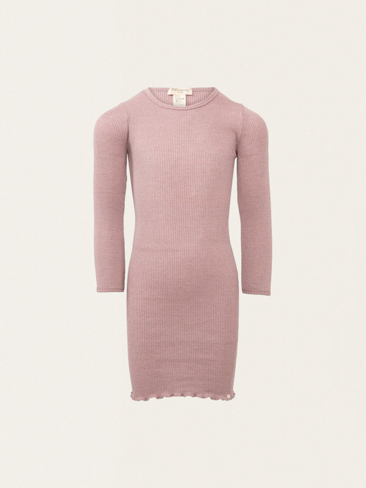 Bina Dusty Rose Silk Dress