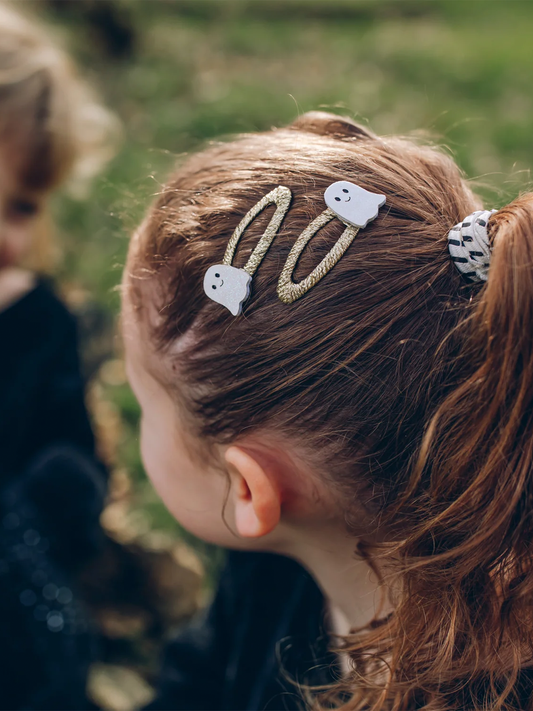 Happy Little Ghost Hair Clips 2 pcs.