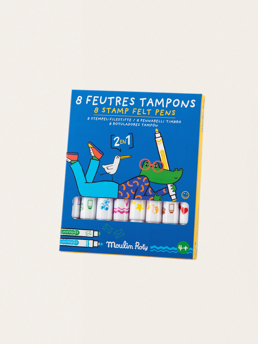 Doppelseitige Marker mit Stempeln