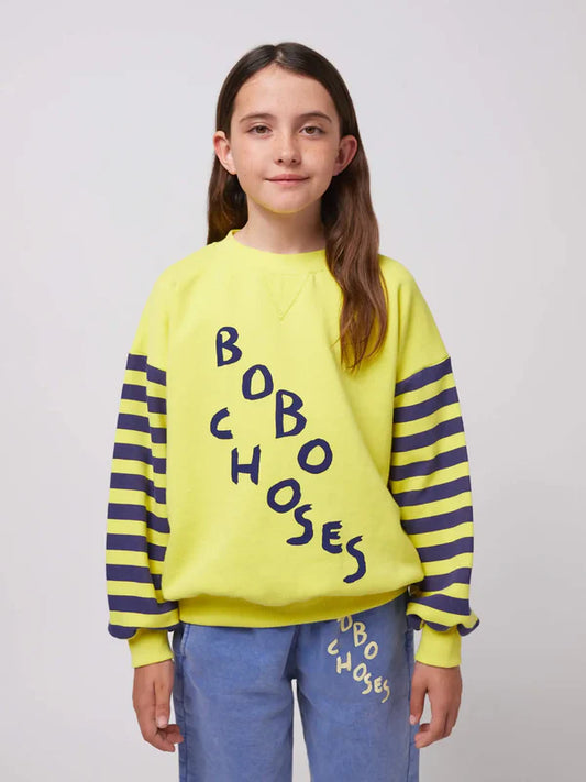 Baumwoll-Sweatshirt für Kinder, Diagonal Bobo Choses