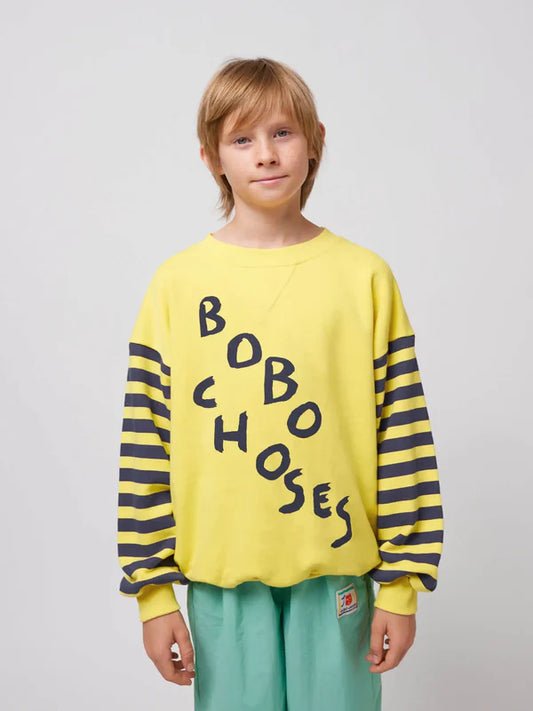 Baumwoll-Sweatshirt für Kinder, Diagonal Bobo Choses